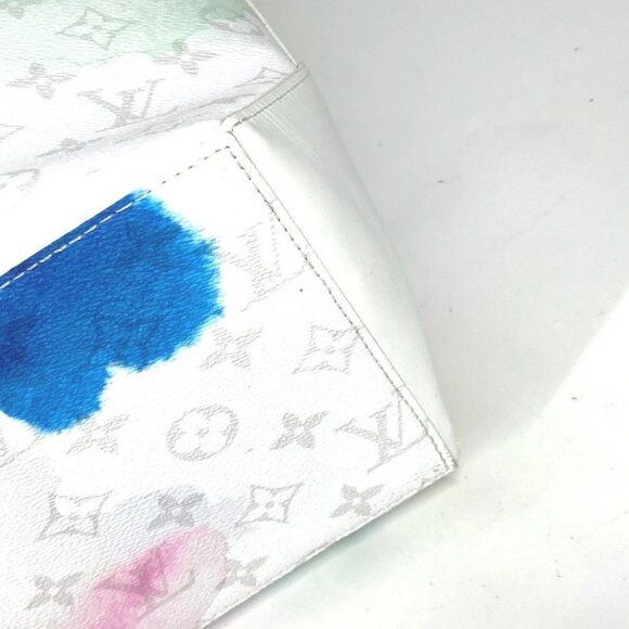 LOUIS VUITTON M45754 WatercolorMonogram Weekend Tote GM 2WAY Tote Bag Unused - Picture 6 of 14